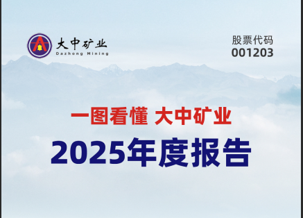 一图看懂大中矿业“2025年度报告”
